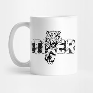 Black Angry Tiger Mug